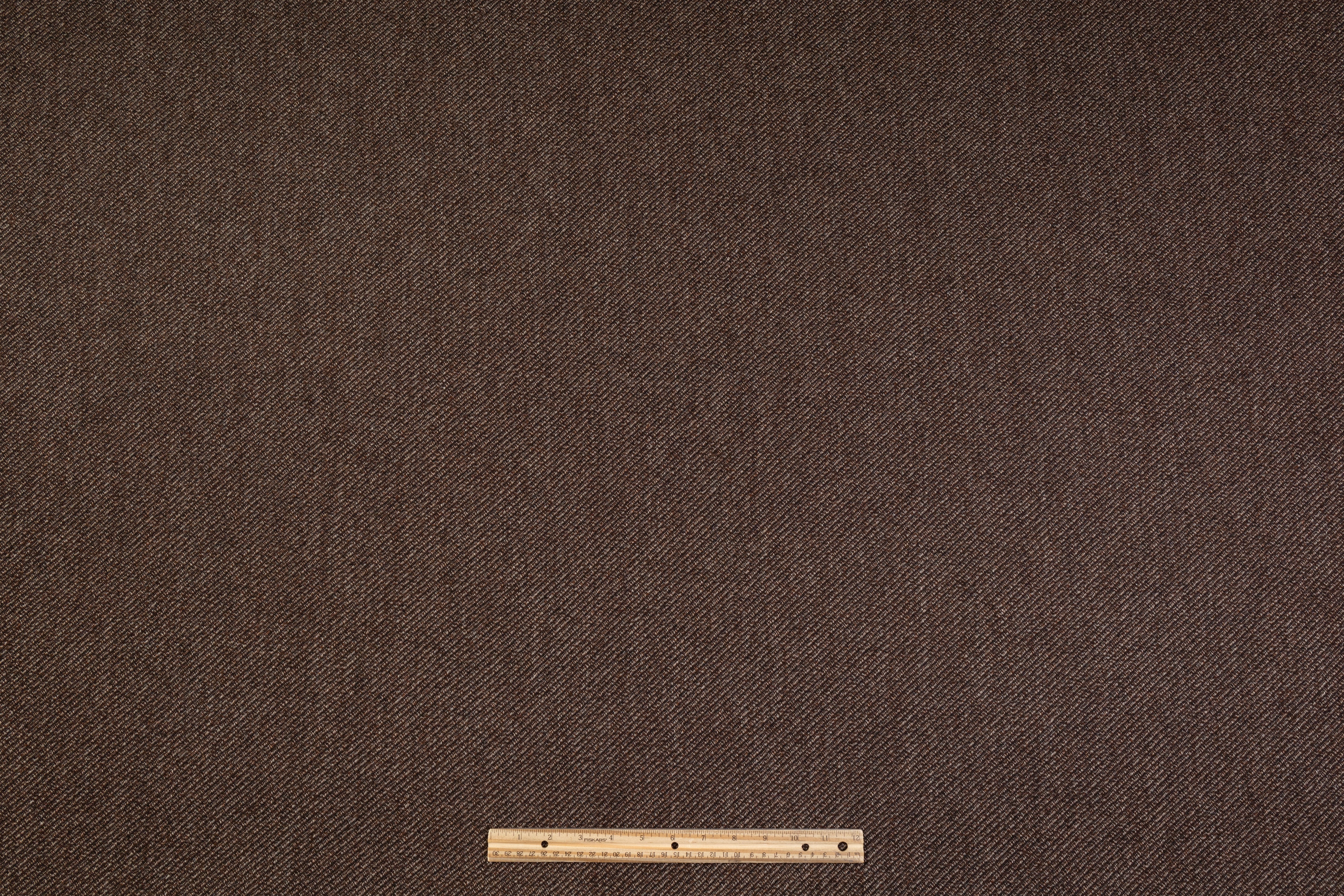 Italian Wool Twill Coating - Brown