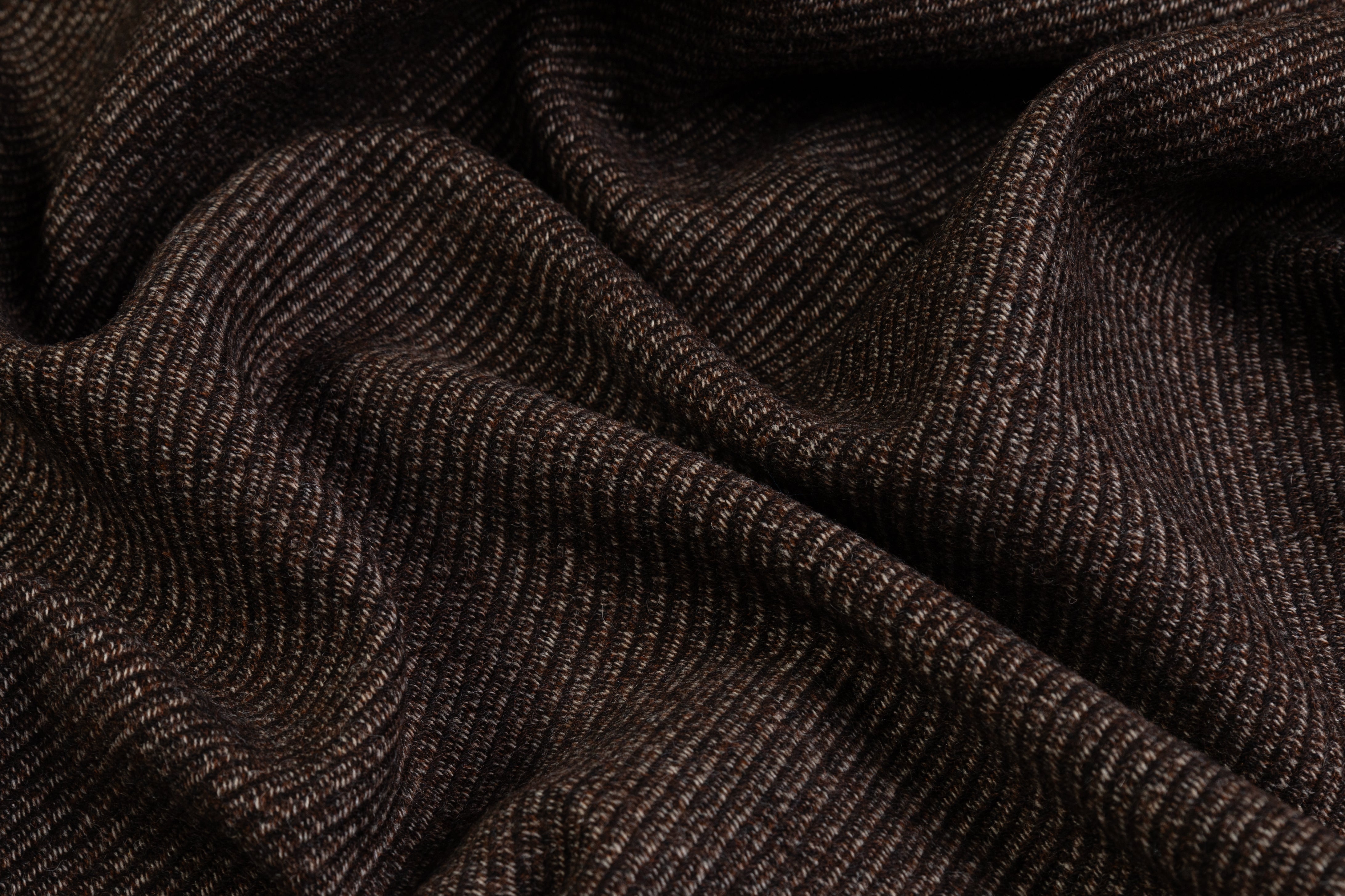Italian Wool Twill Coating - Brown