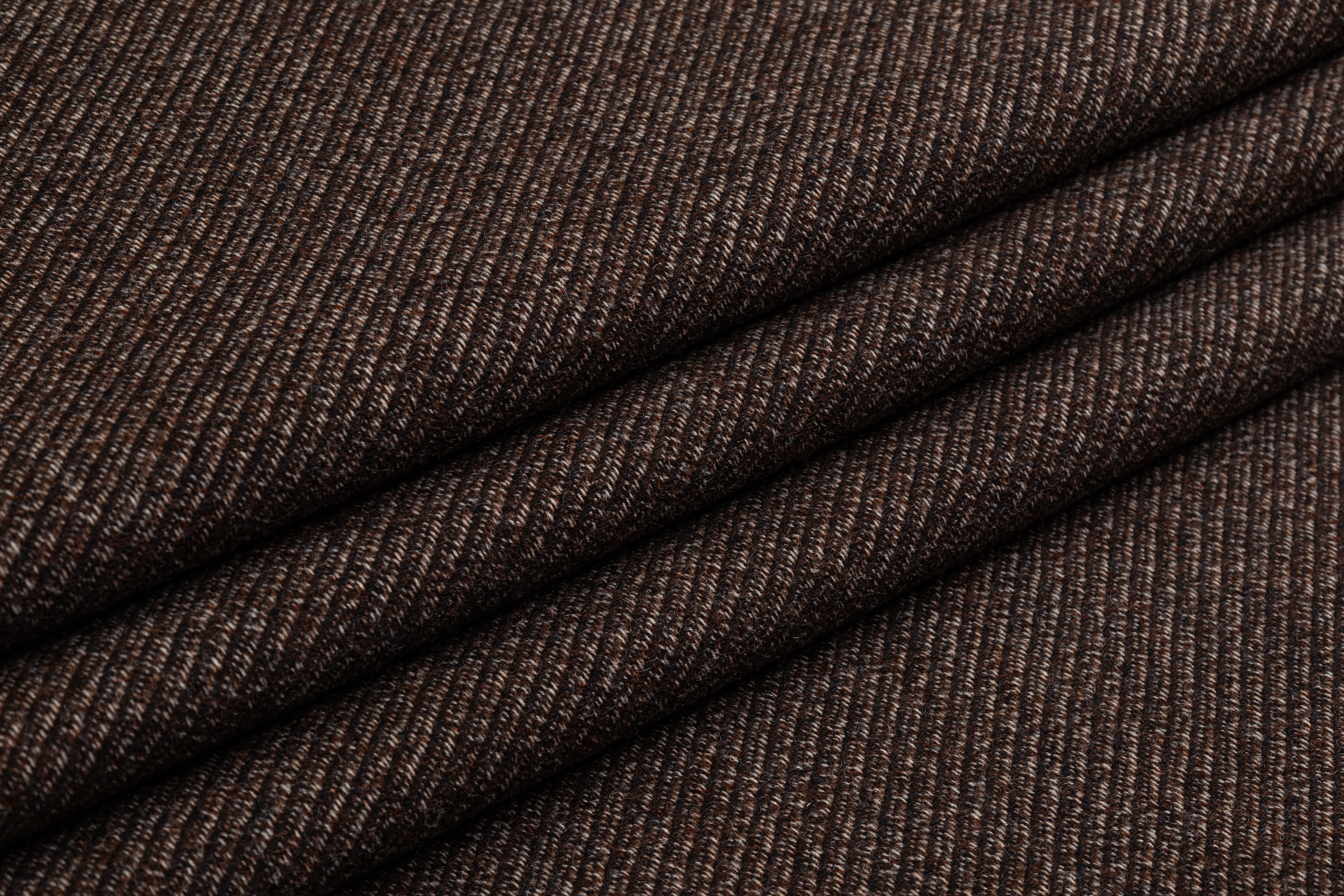 Italian Wool Twill Coating - Brown