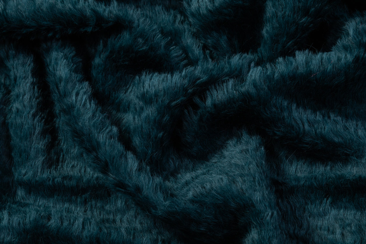 Italian Alpaca Wool Coating - Teal Blue