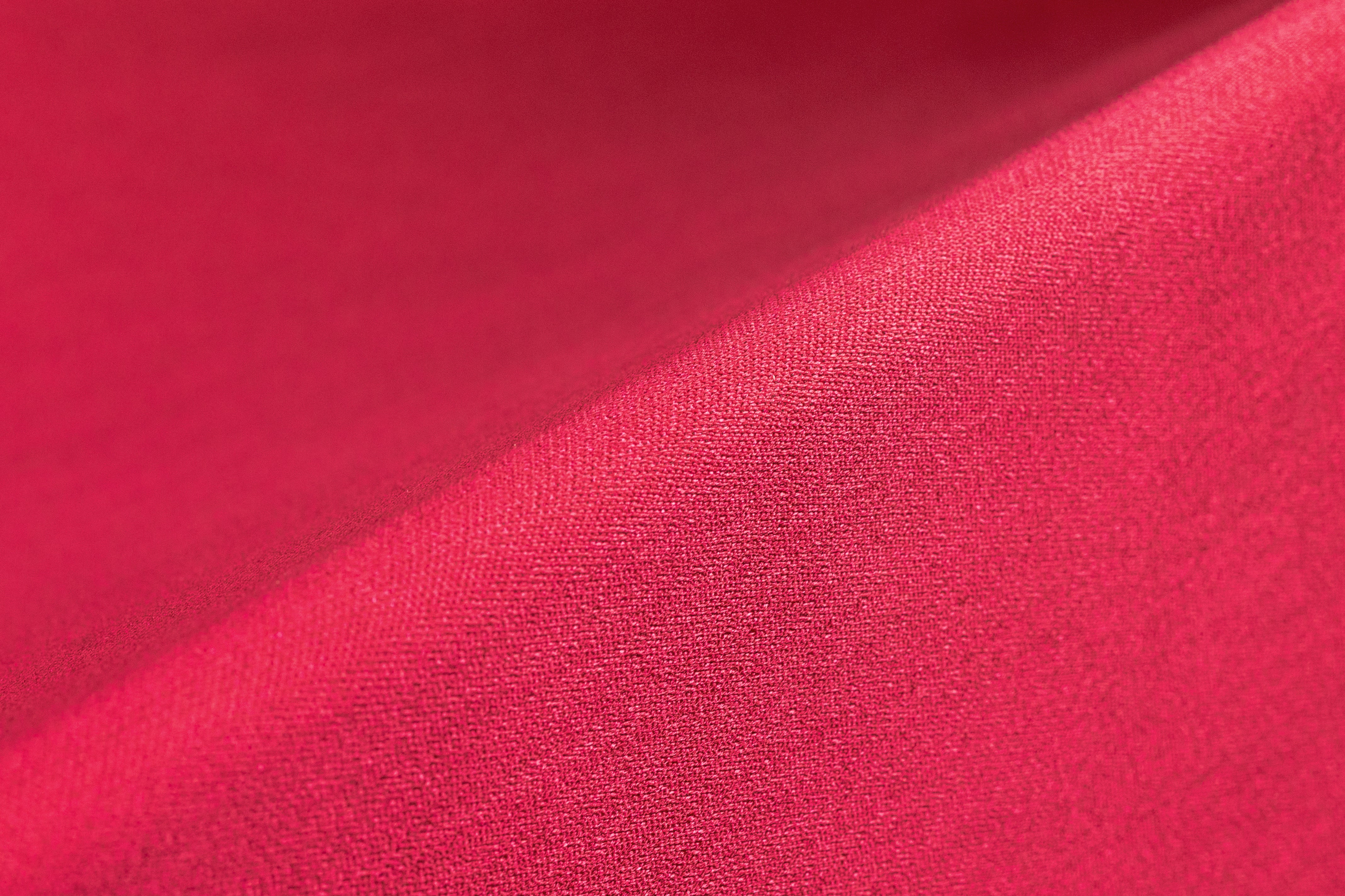 Textured Italian Silk Viscose Satin - Raspberry