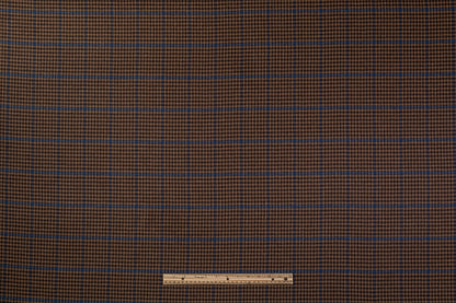 Loro Piana - Italian Wool Cashmere Suiting - Brown / Blue