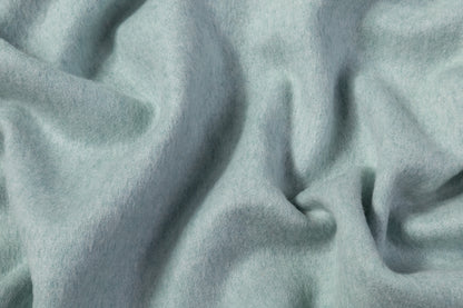 Double Faced Italian Alpaca Wool Coating - Blue
