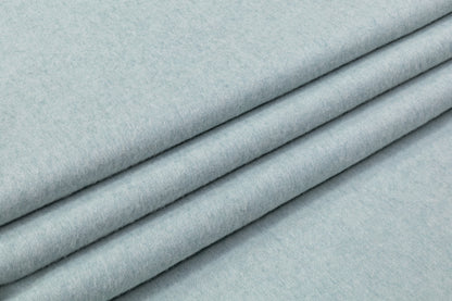 Double Faced Italian Alpaca Wool Coating - Blue