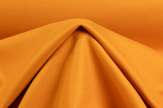 Loro Piana - Italian Wool Melton Coating - Sunset Orange