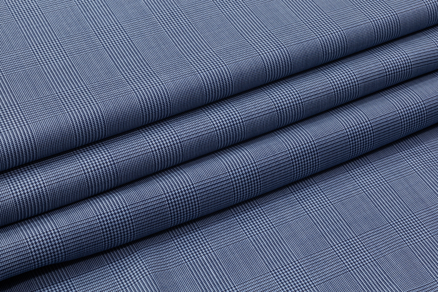 Cerruti - Checked Super 150s Italian Wool Suiting - Blue