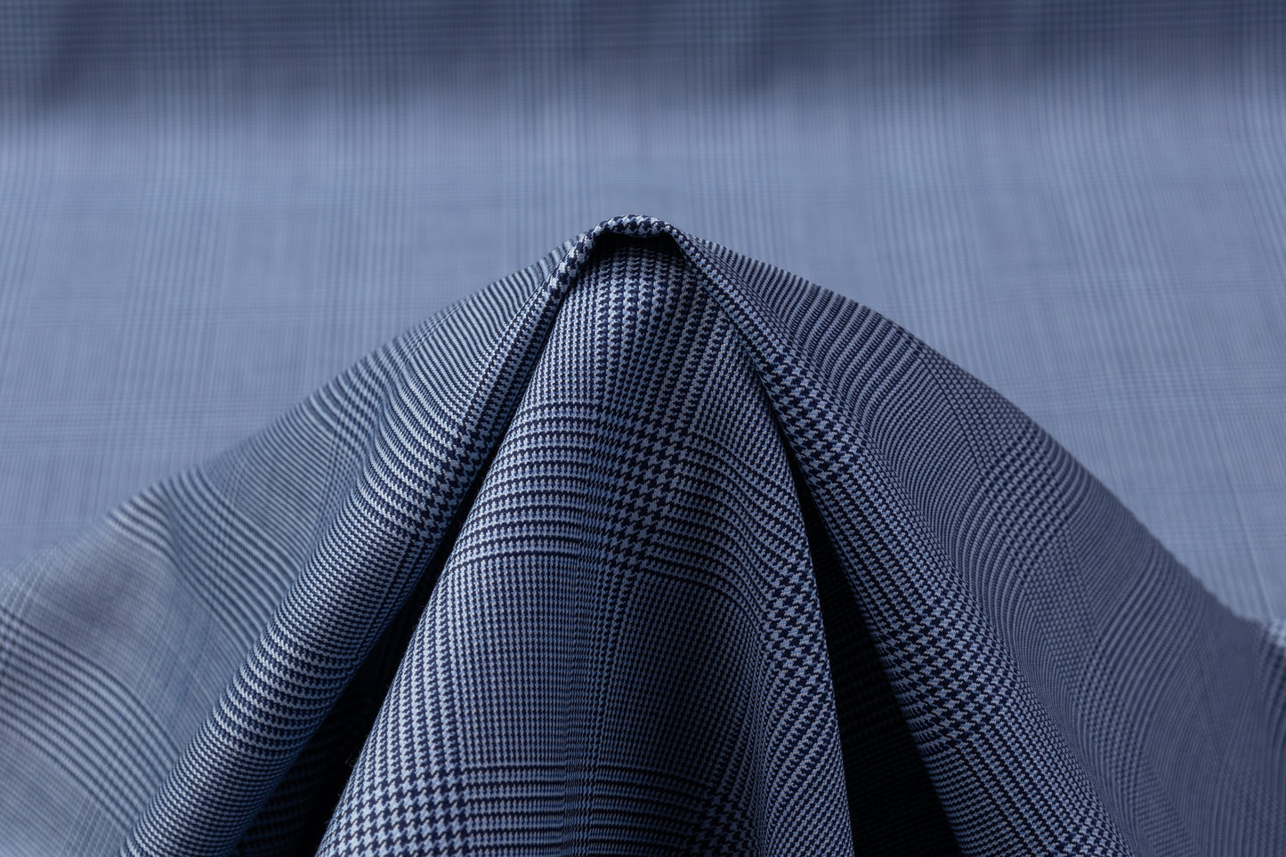 Cerruti - Checked Super 150s Italian Wool Suiting - Blue