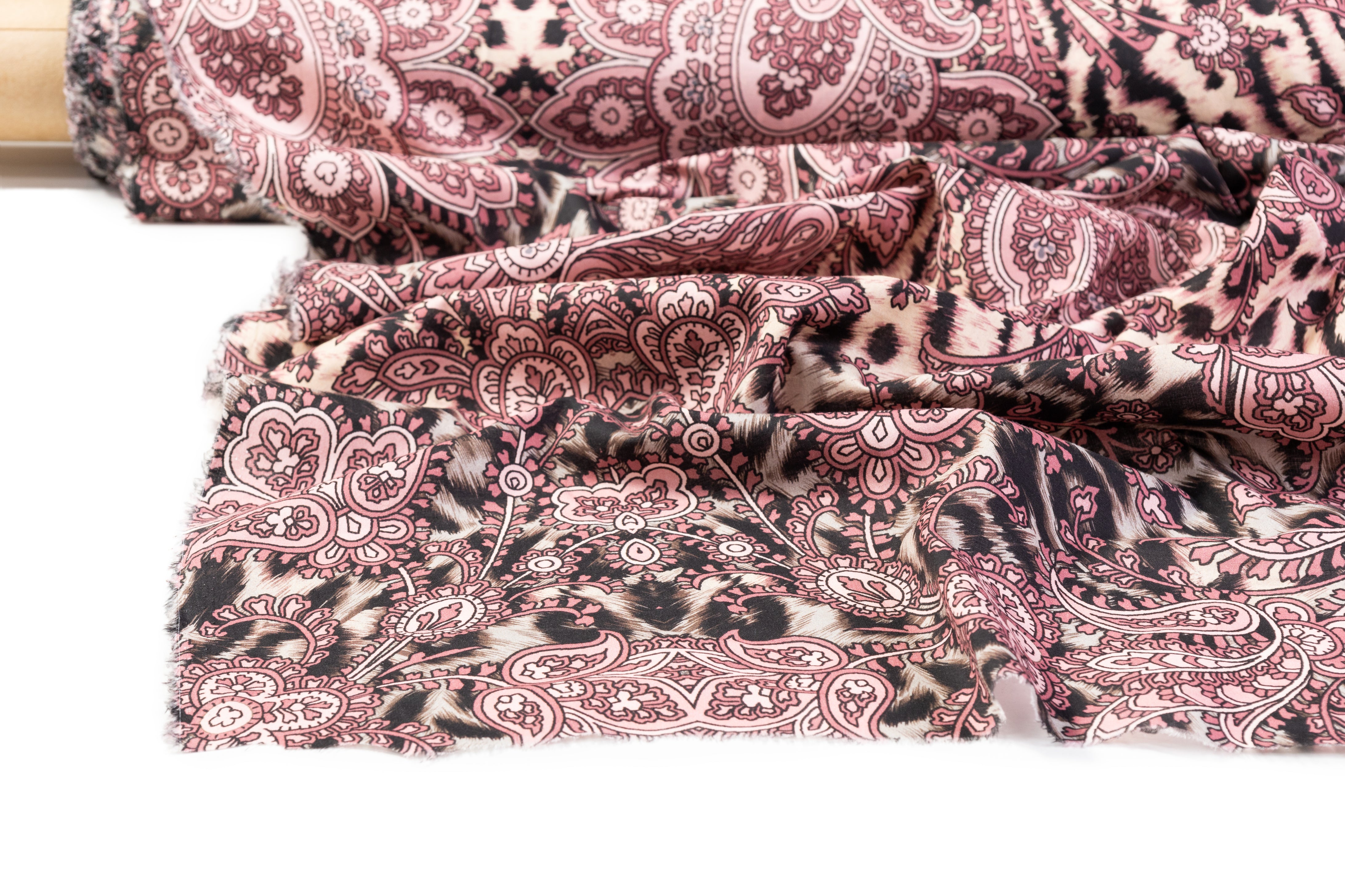 Ratti - Cheetah Paisley Italian Cotton Lawn - Mauve