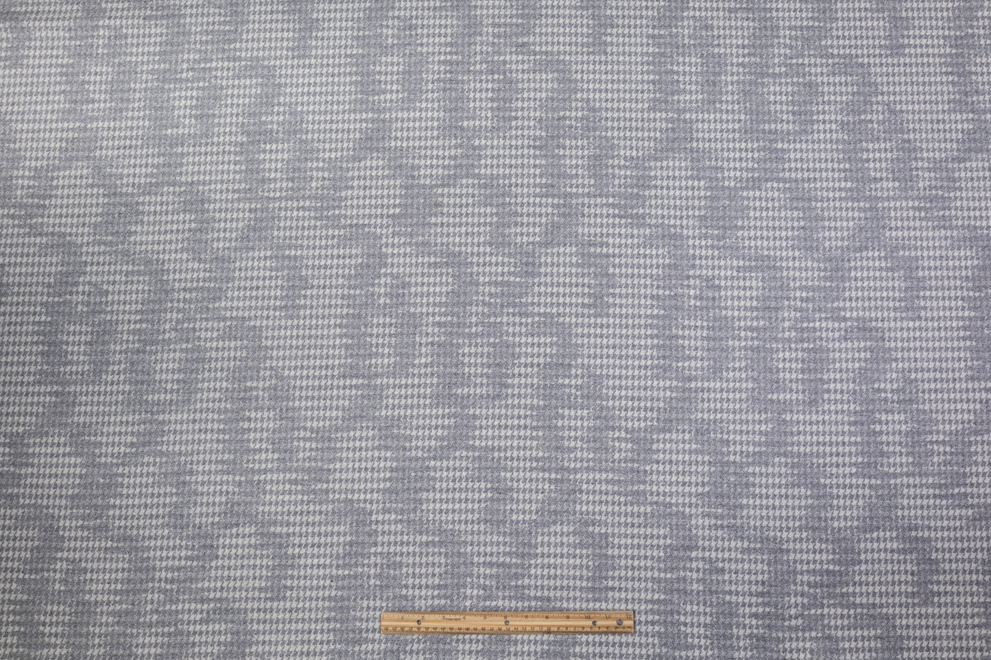Abstract Houndstooth Italian Wool Coating - Gray