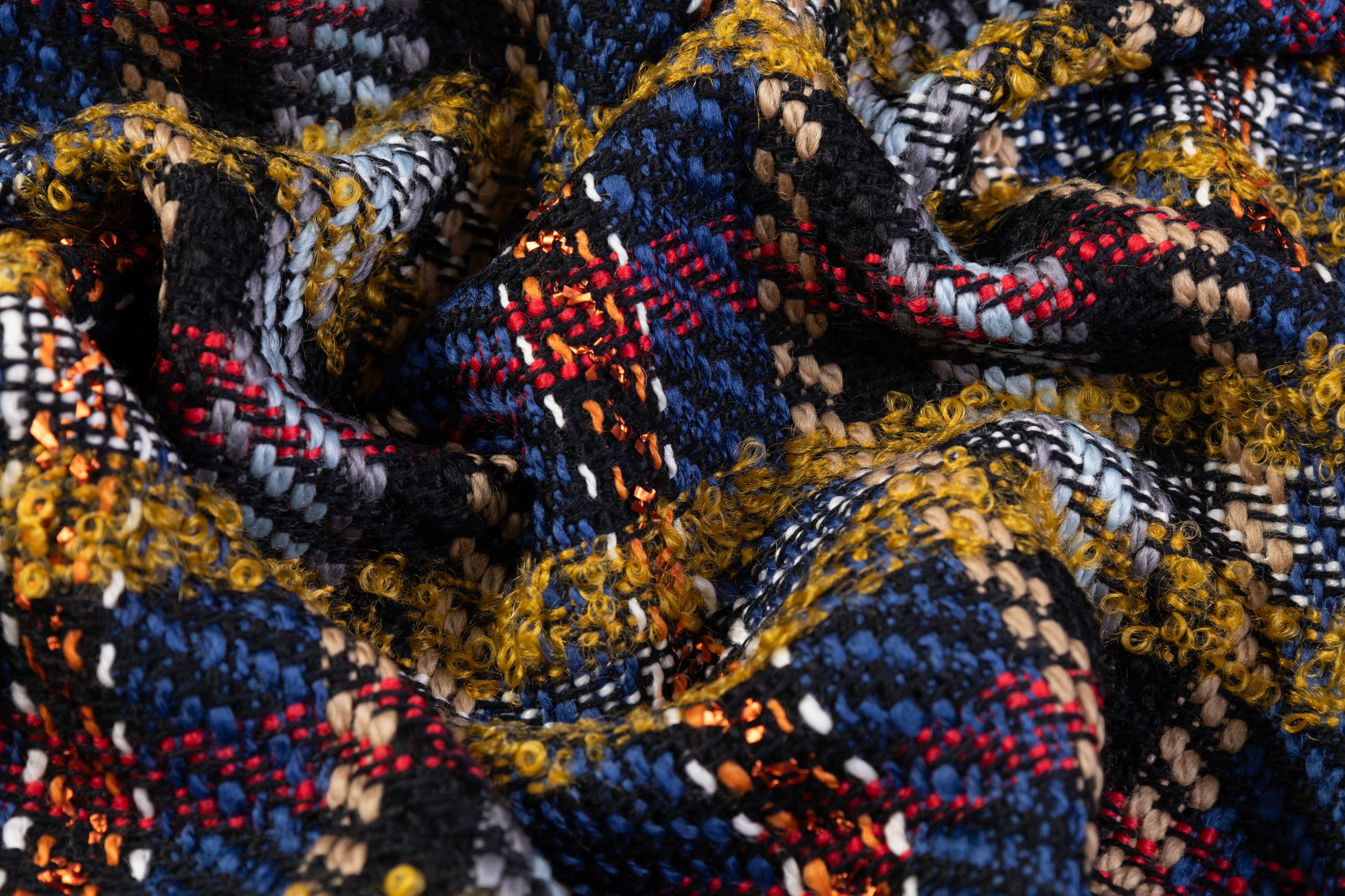 Emanuel Ungaro - Italian Wool Mohair Blend Tweed Boucle - Multicolor