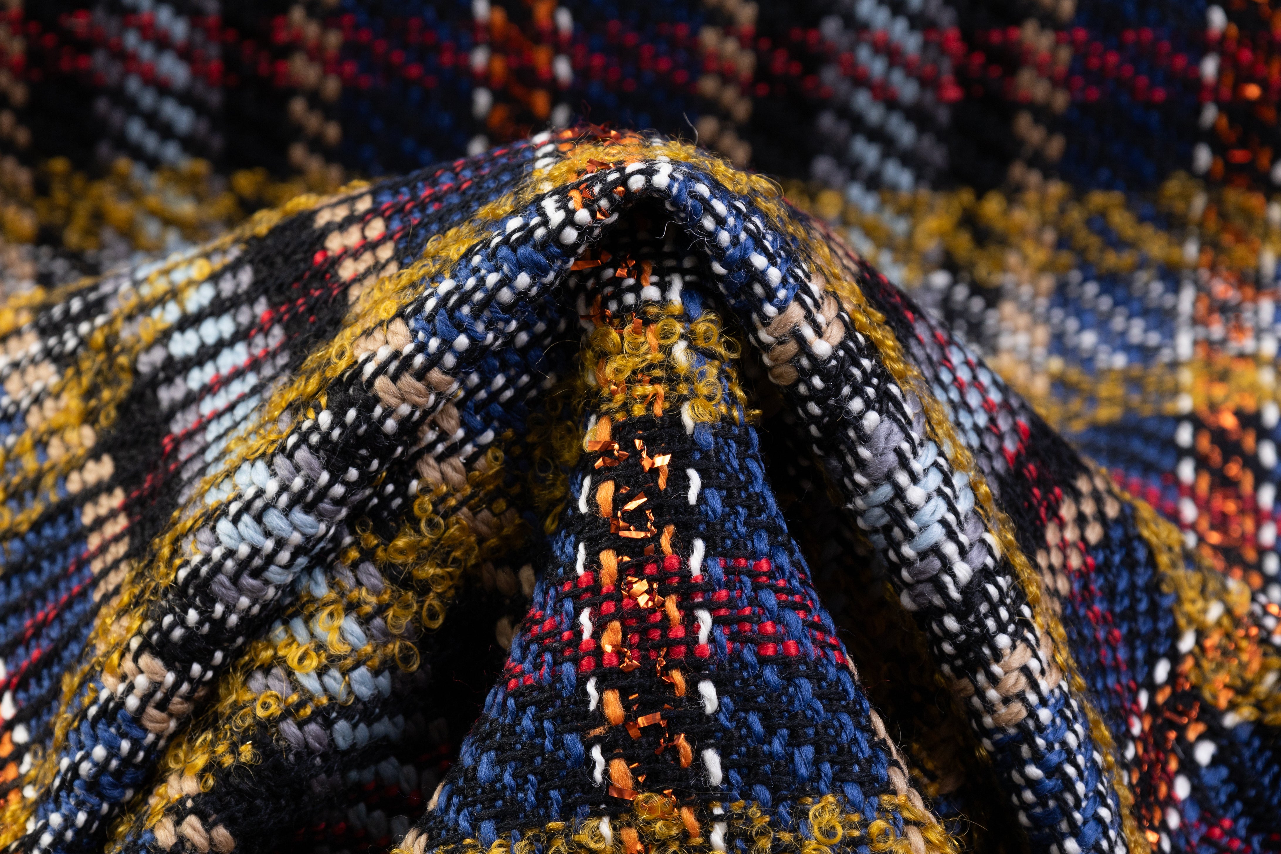 Emanuel Ungaro - Italian Wool Mohair Blend Tweed Boucle - Multicolor