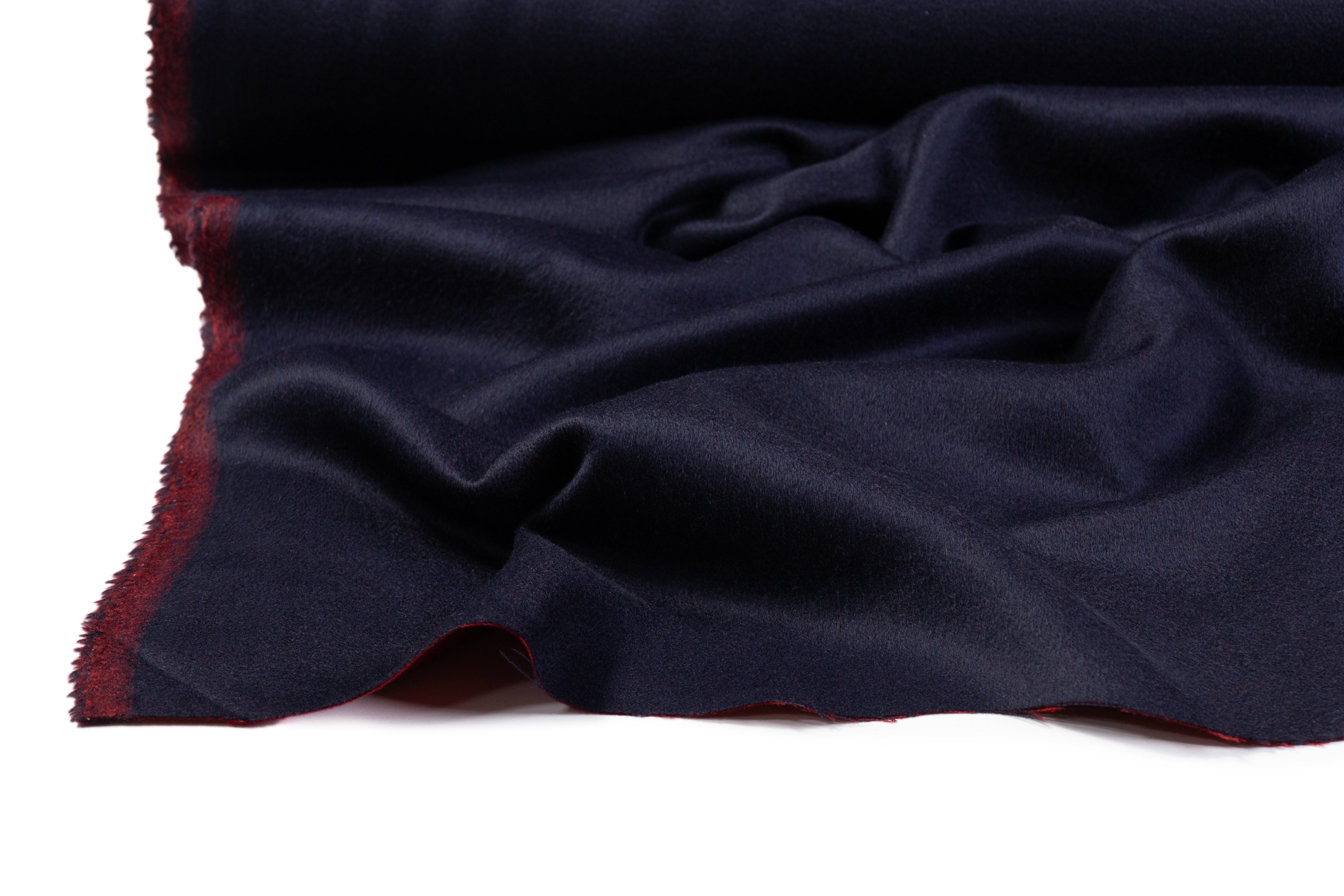 Loro Piana - Double Faced Italian Cashmere Coating - Navy / Red