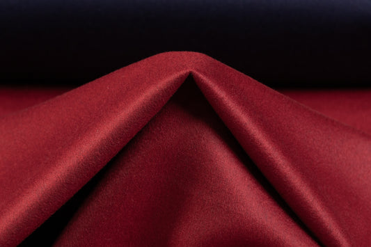 Loro Piana - Double Faced Italian Cashmere Coating - Navy / Red