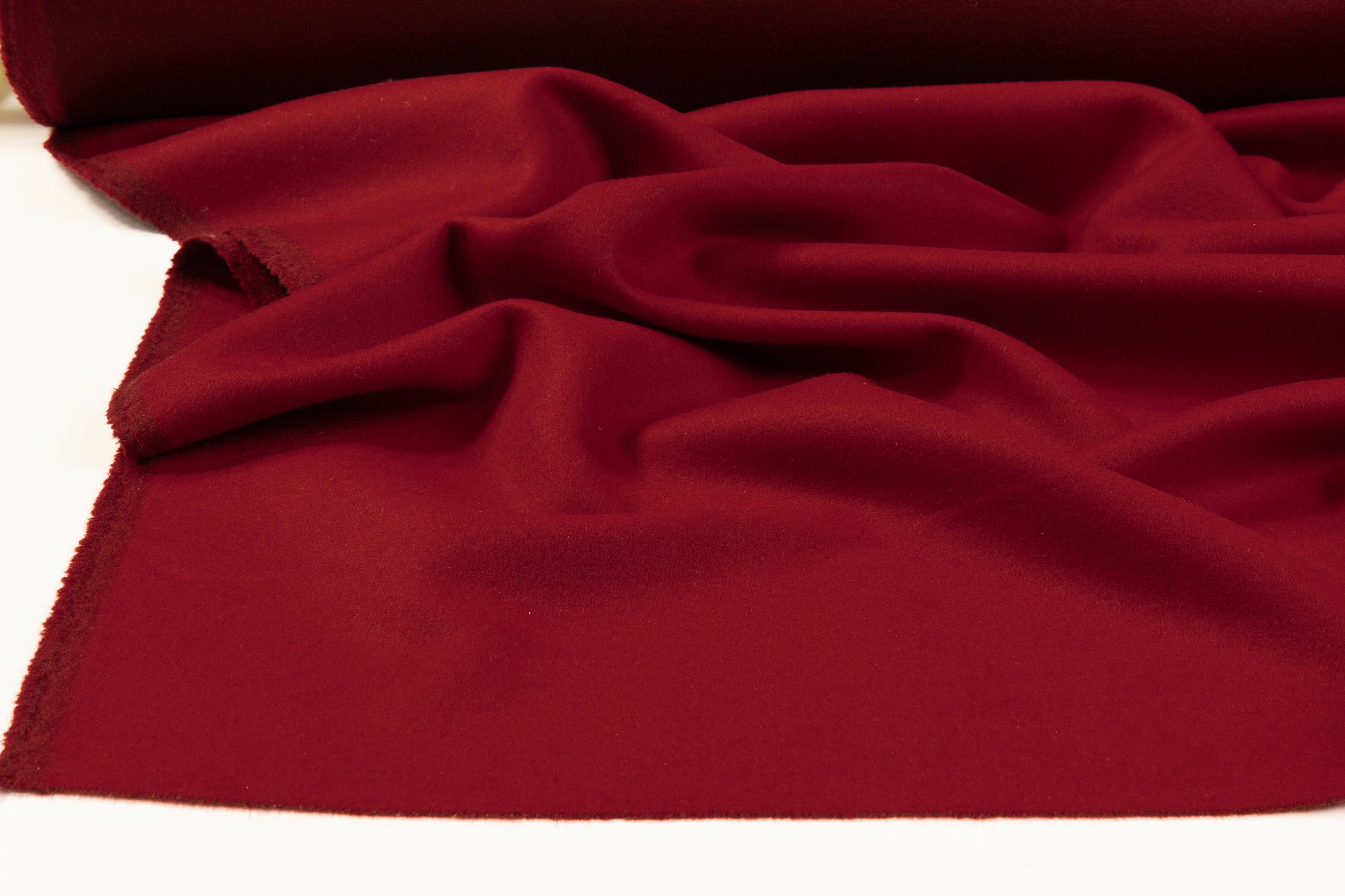Loro Piana - Double Faced Italian Cashmere Coating - Maroon / Red