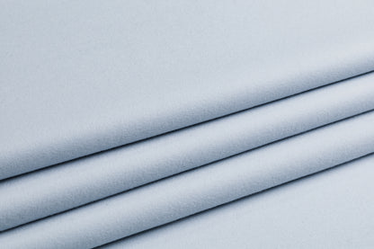 Piacenza - Double Faced Italian Wool Cashmere Coating - Baby Blue / White