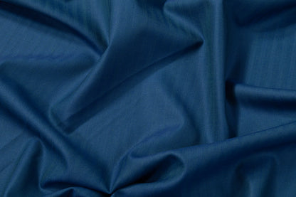 Iridescent Italian Summer Tasmania Super 130s Wool Suiting - Teal Blue