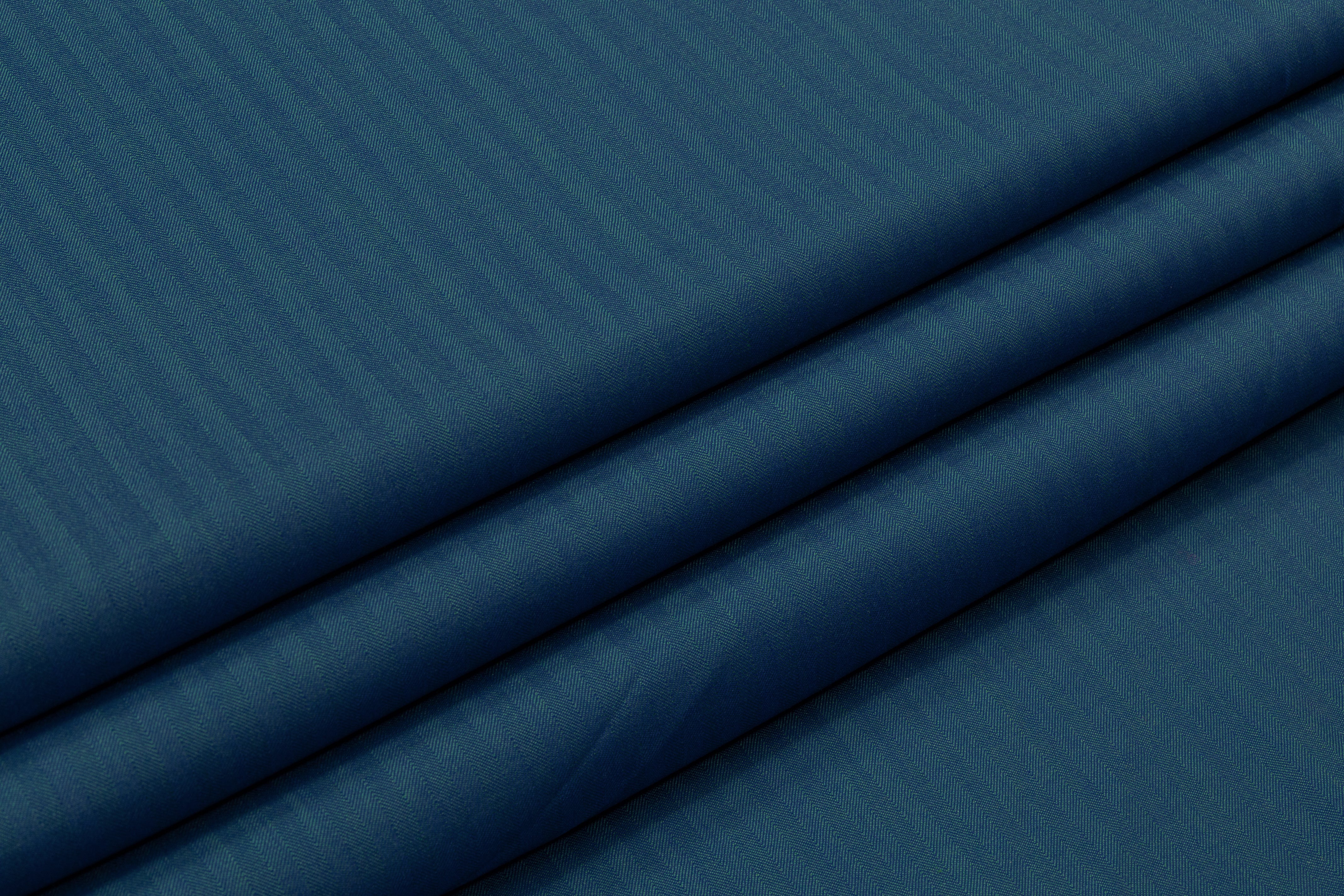 Iridescent Italian Summer Tasmania Super 130s Wool Suiting - Teal Blue