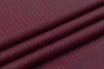 Iridescent Italian Summer Tasmania Super 130s Wool Suiting - Burgundy / Green