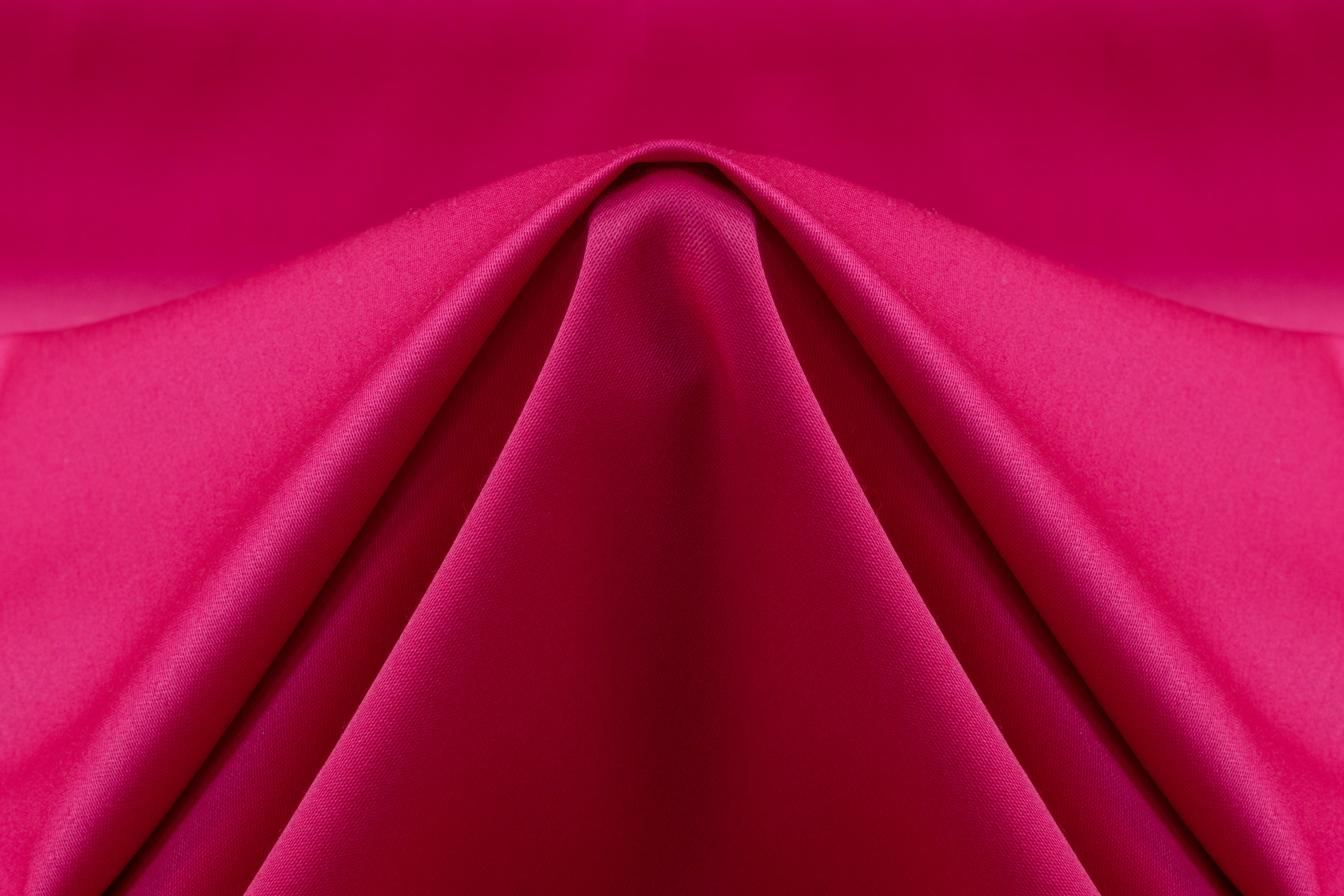 Italian Wool Satin Suiting - Magenta