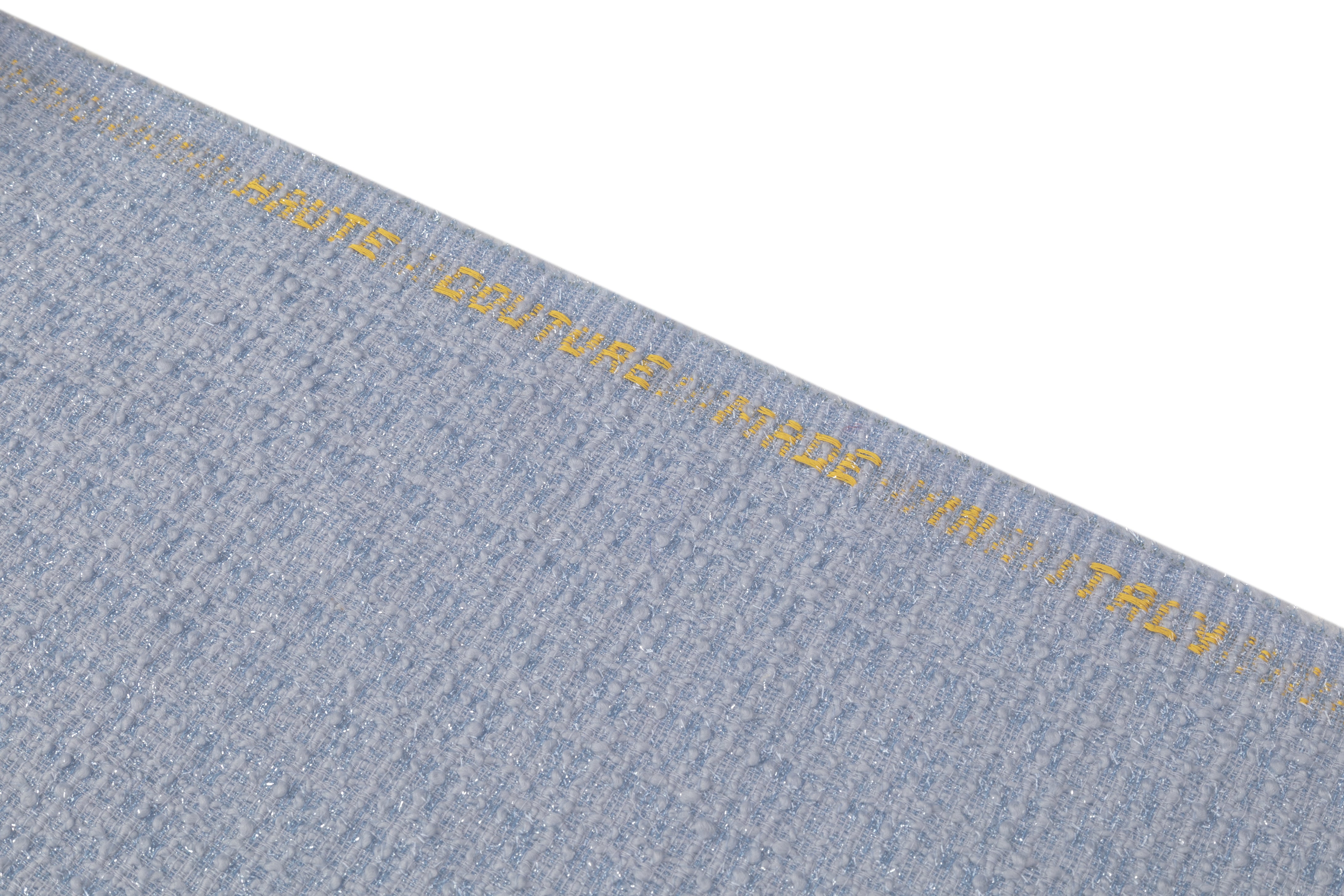 Metallic Italian Wool Boucle - Baby Blue