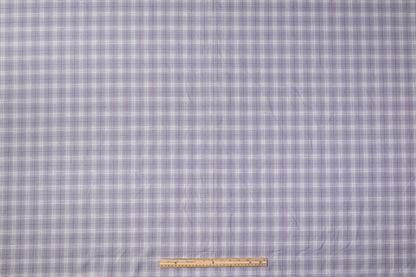 Plaid Italian Wool Suiting - Lavender
