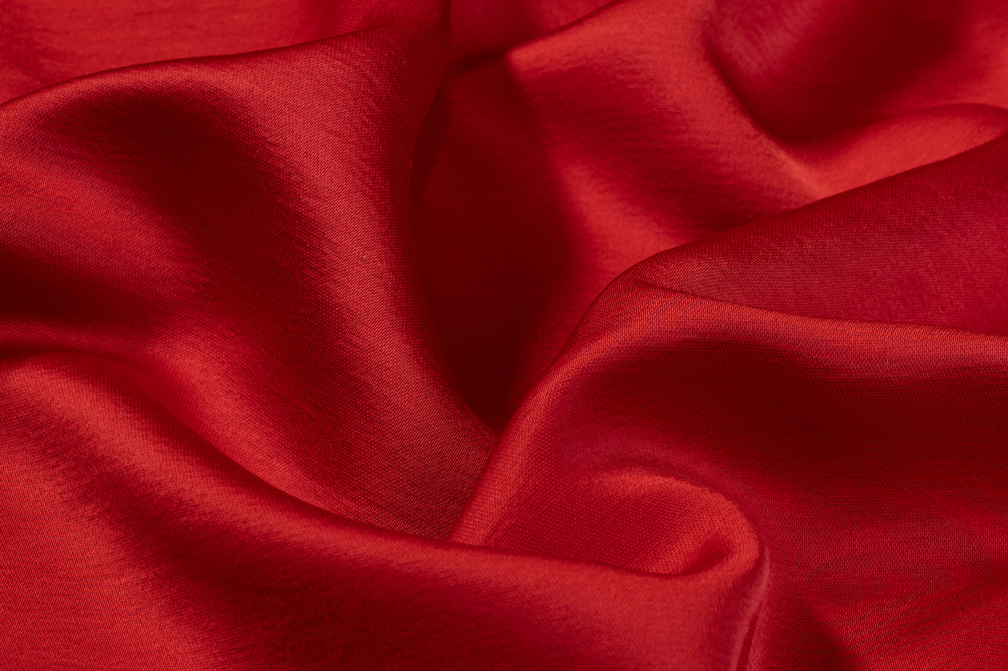 Heavy Viscose Acetate Italian Charmeuse - Cherry Red