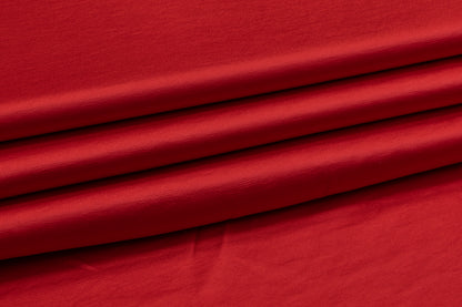 Heavy Viscose Acetate Italian Charmeuse - Cherry Red