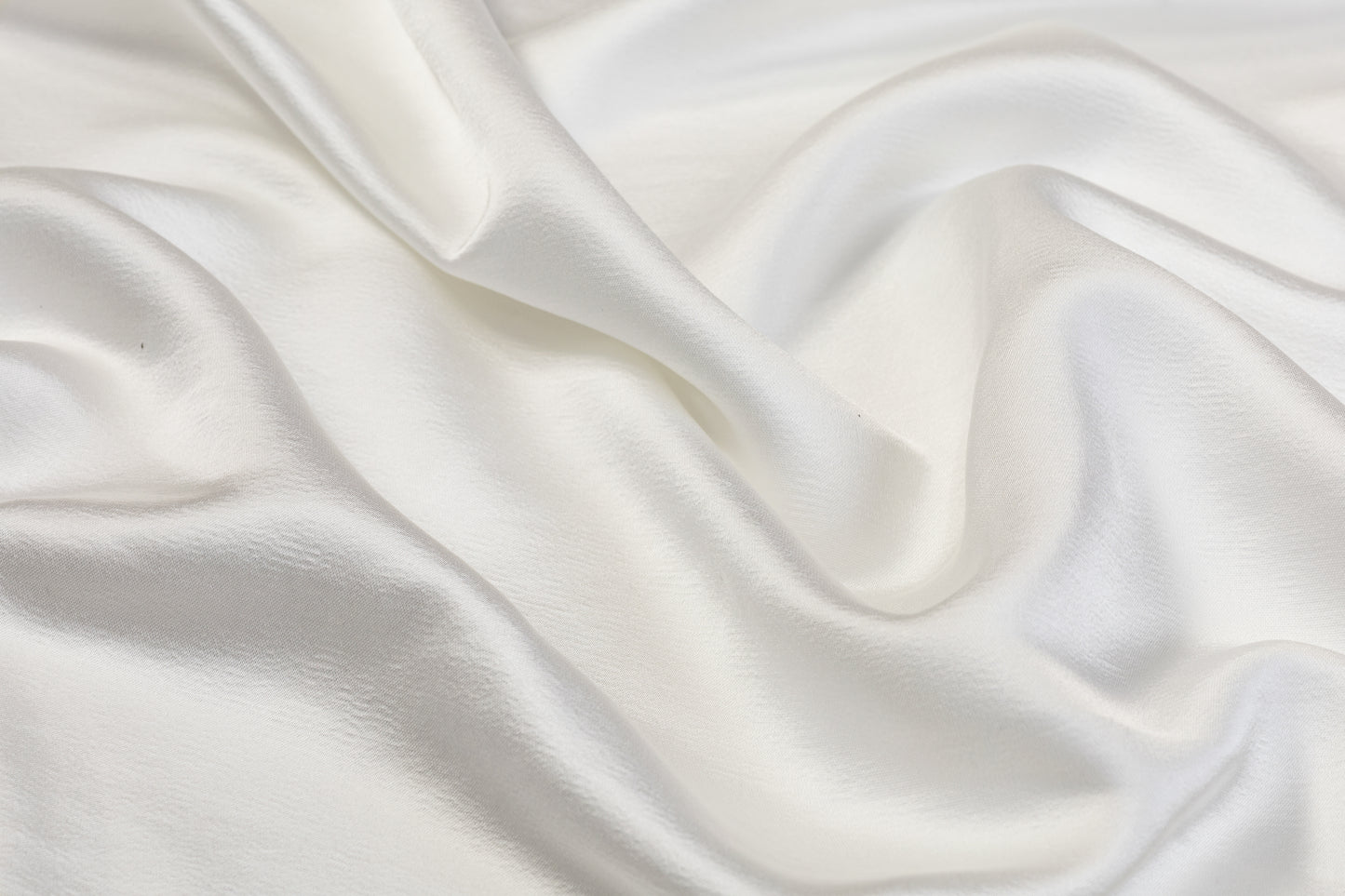 Heavy Viscose Acetate Italian Charmeuse - Winter White