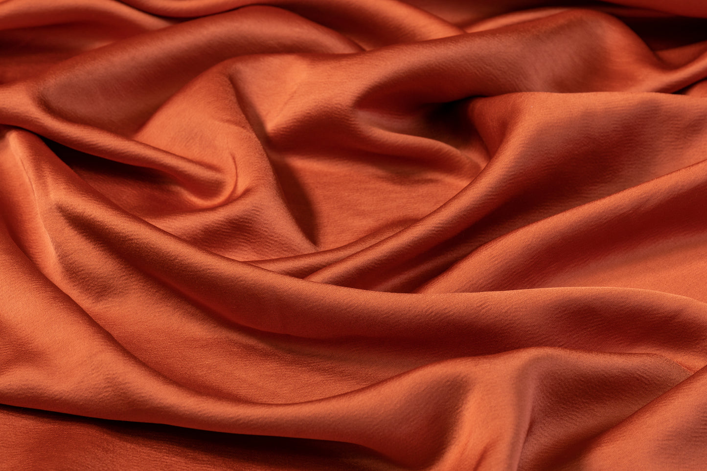 Heavy Viscose Acetate Italian Charmeuse - Burned Orange