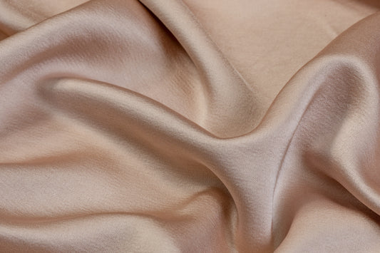 Heavy Viscose Acetate Charmeuse - Beige