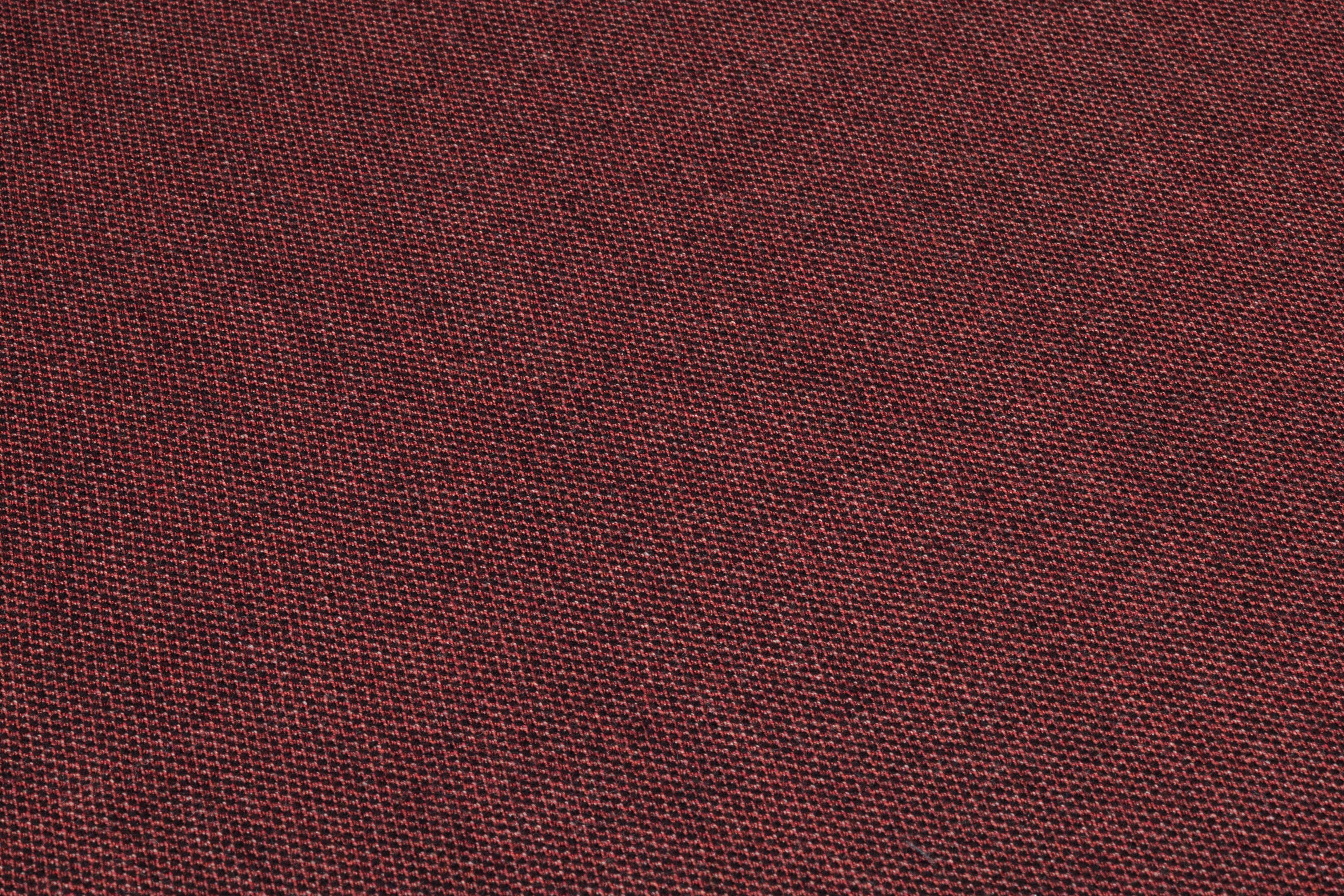Two Tone Italian Wool Suiting - Burgundy / Black