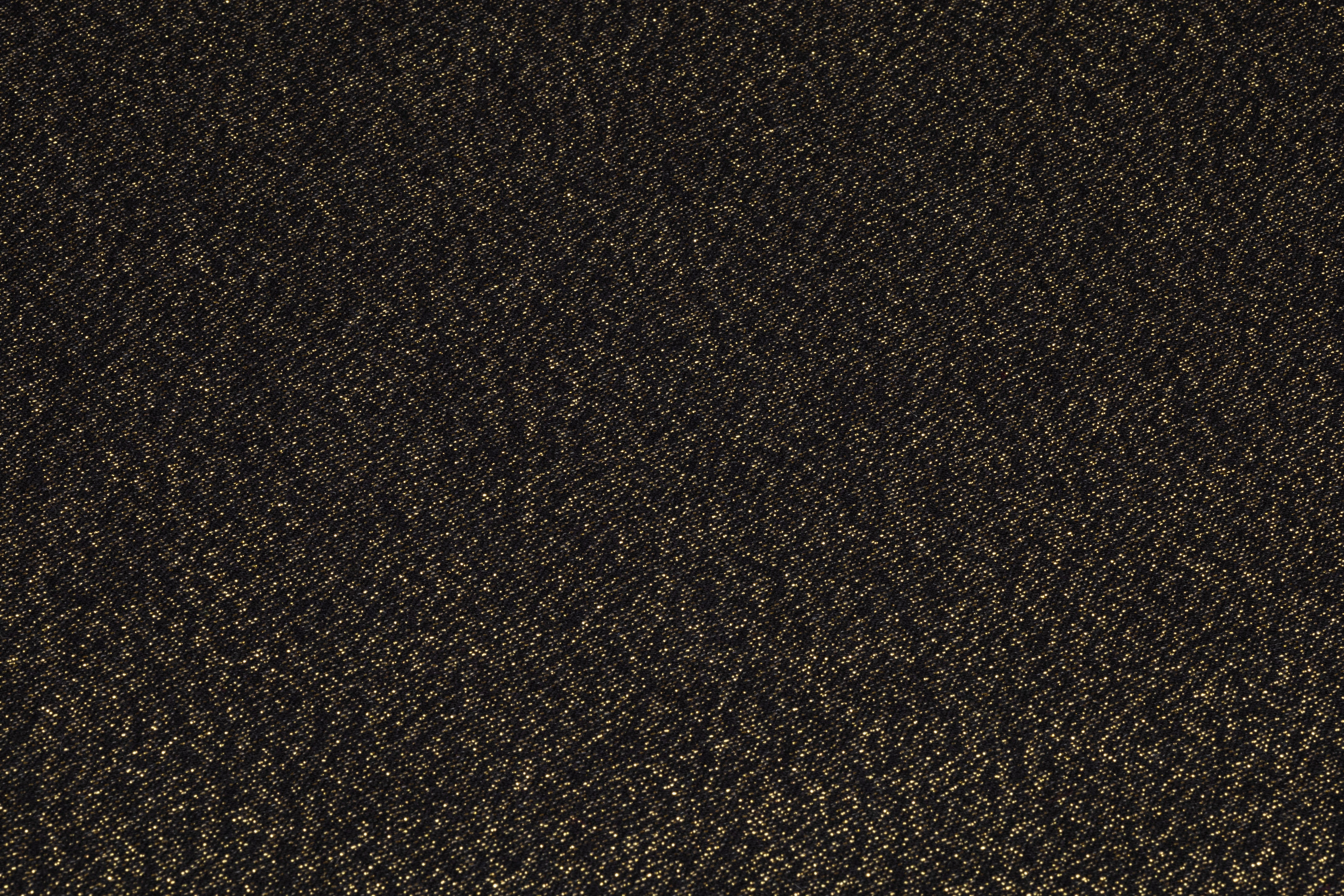 Metallic Italian Wool Flannel Suiting - Black / Gold