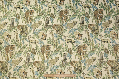 Metallic Italian Tapestry Brocade - Green / Gold