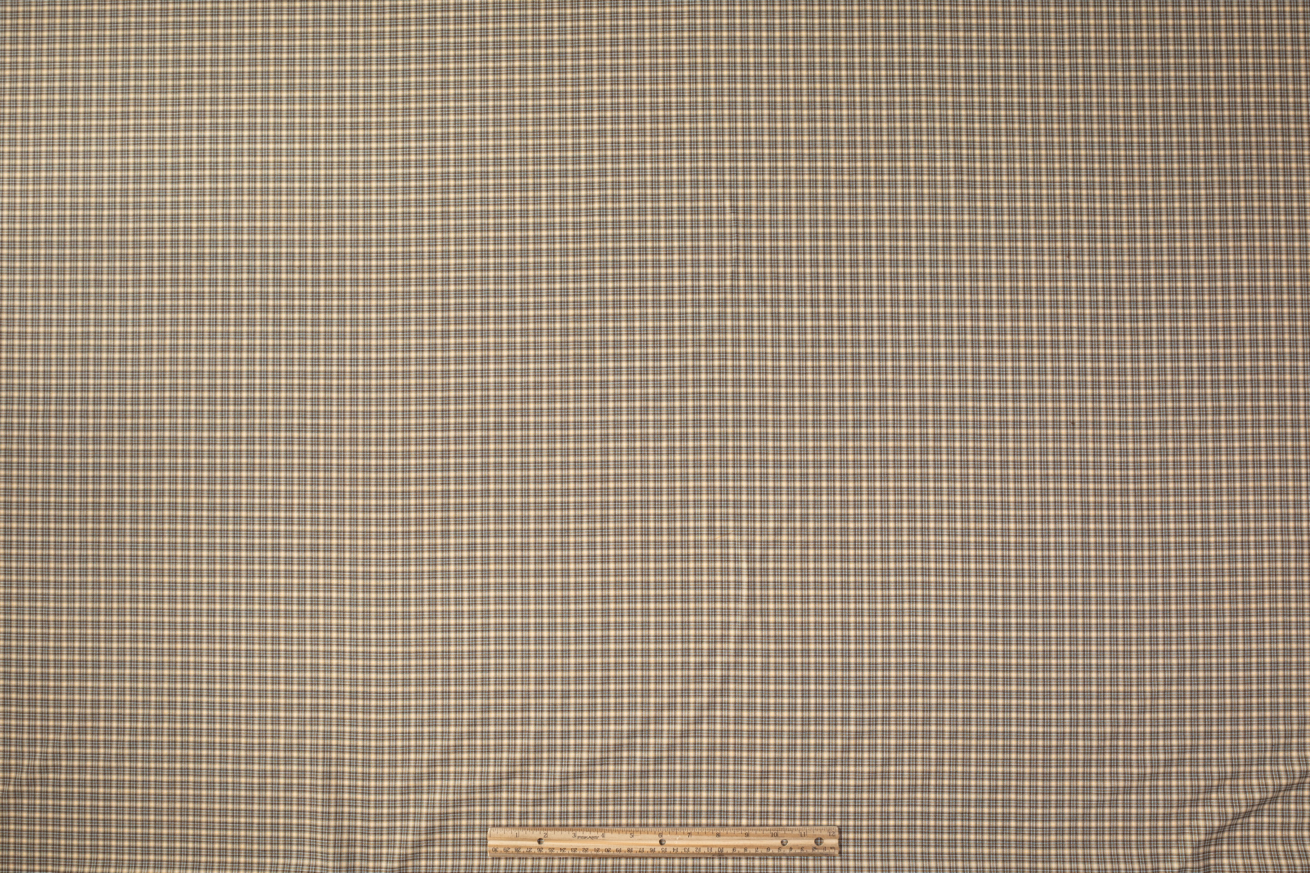 Carlo Barbera - Checked Italian Wool Suiting - Tan / Blue / Brown
