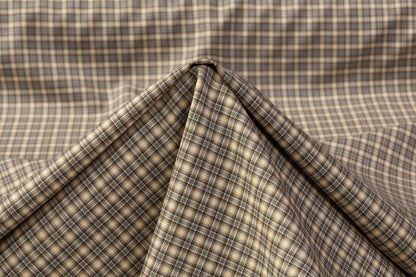 Carlo Barbera - Checked Italian Wool Suiting - Tan / Blue / Brown