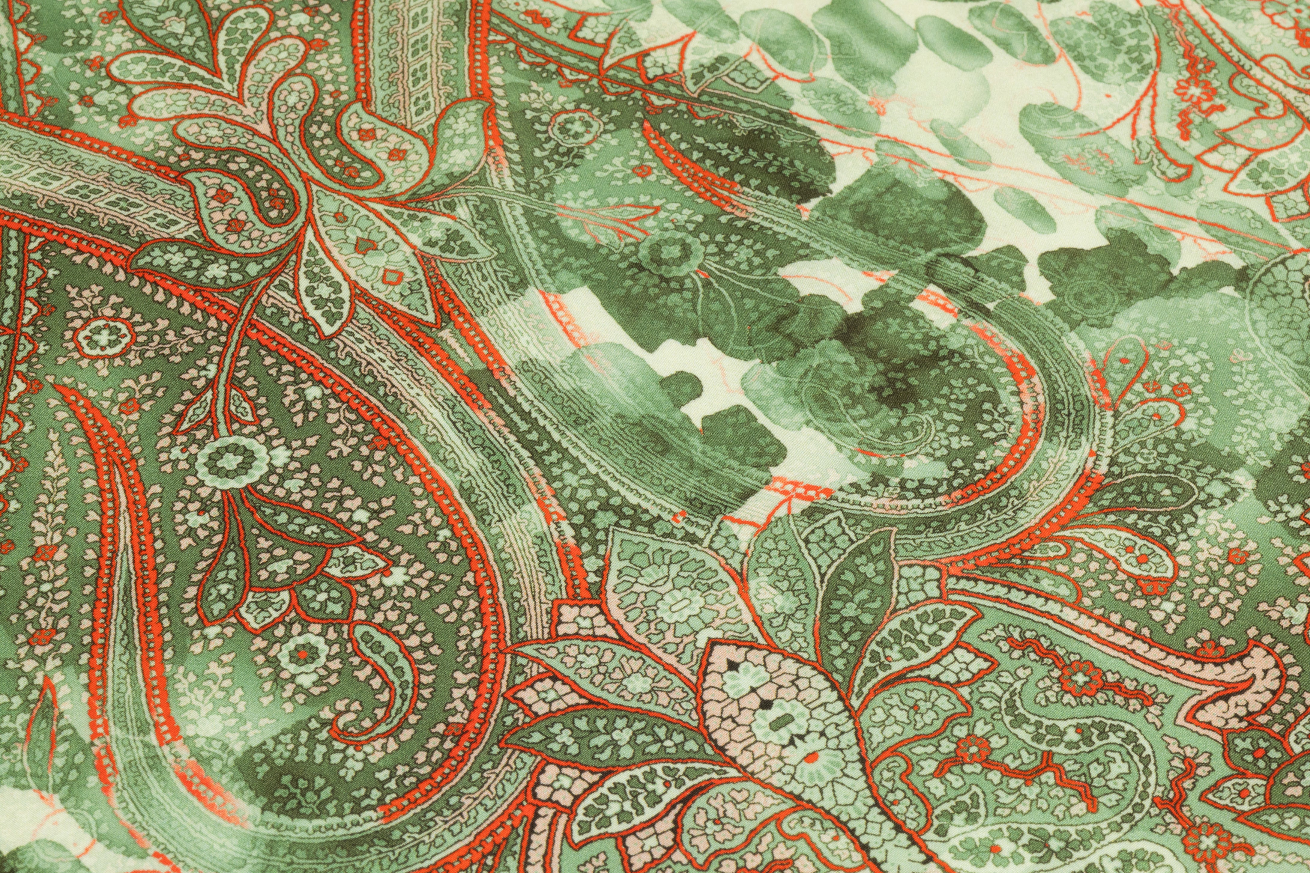 Ratti - Paisley Italian Cotton Sateen - Green / Red