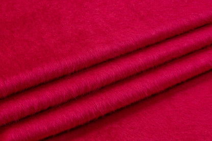 Italian Alpaca Wool Blend Coating - Magenta