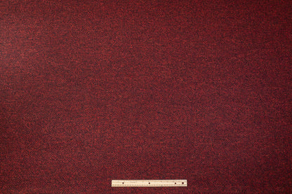 Chevron Italian Wool Mohair Blend Boucle - Maroon / Black