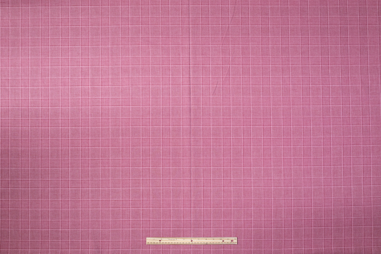 Fordham - Checked Italian Wool Silk and Cotton Suiting - Mauve