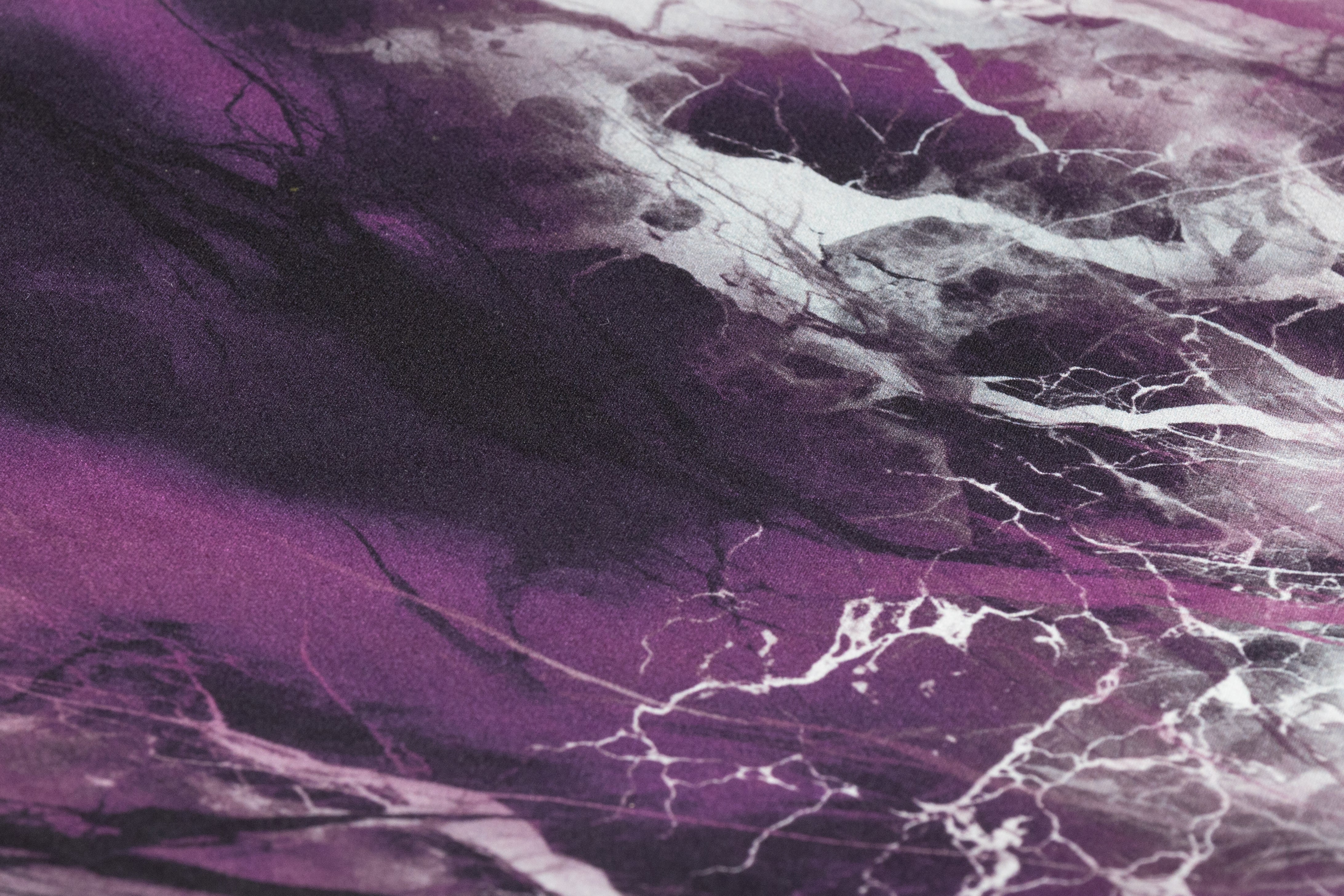 Abstract Italian Silk Stretch Crepe - Thunder