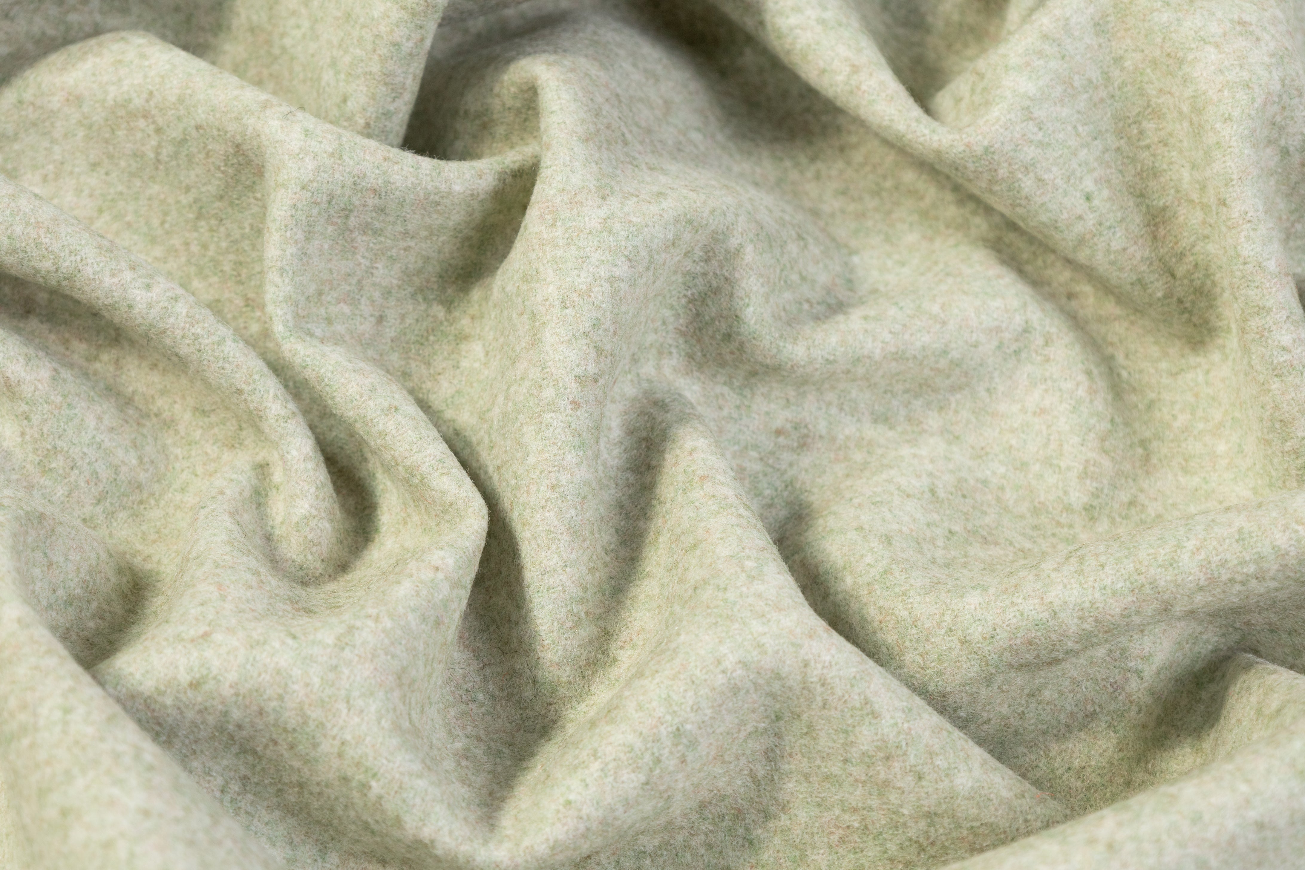 Italian Wool Coating - Sage Green