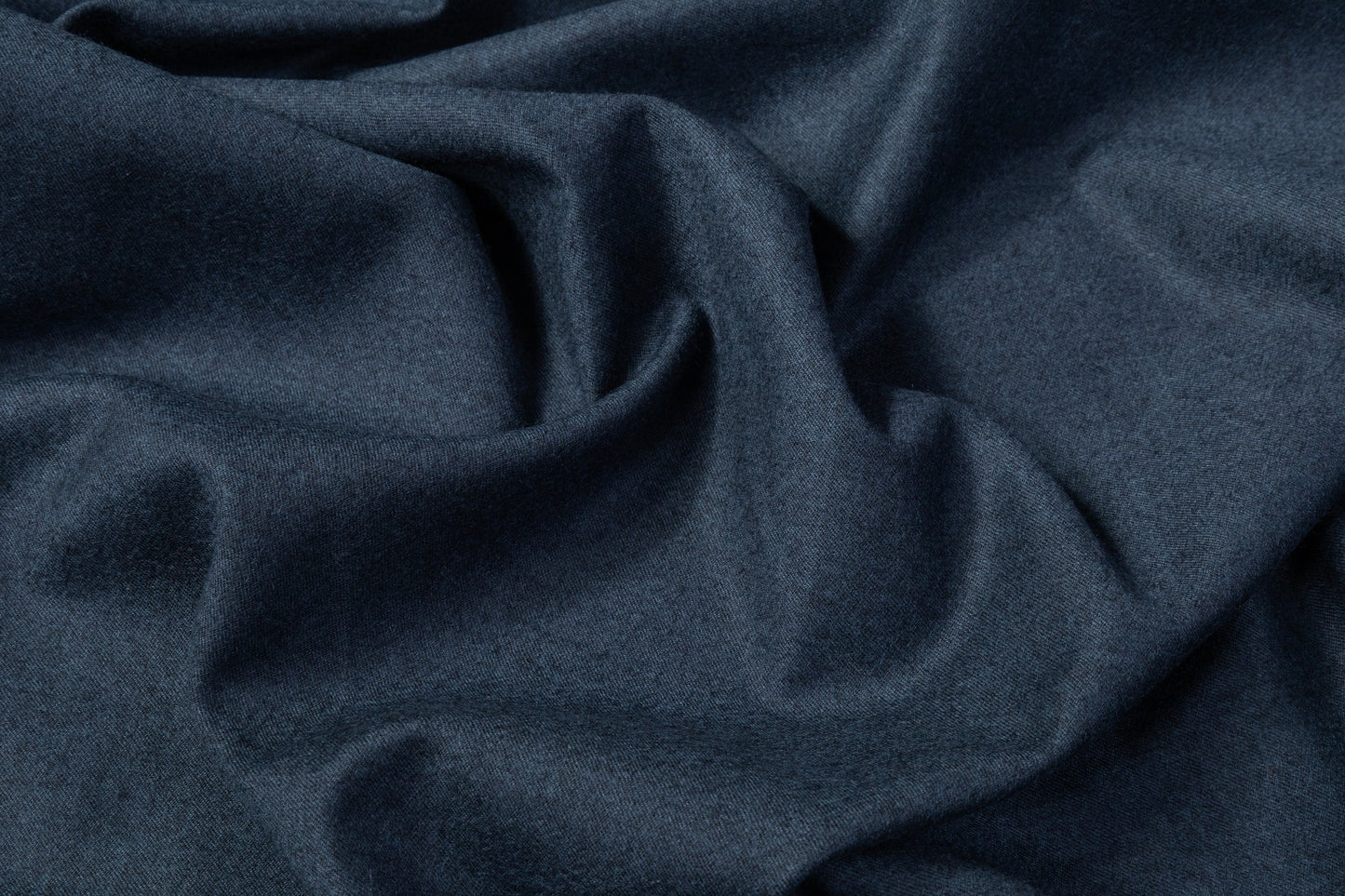 Caruso - Italian Wool Blend Flannel - Slate Blue