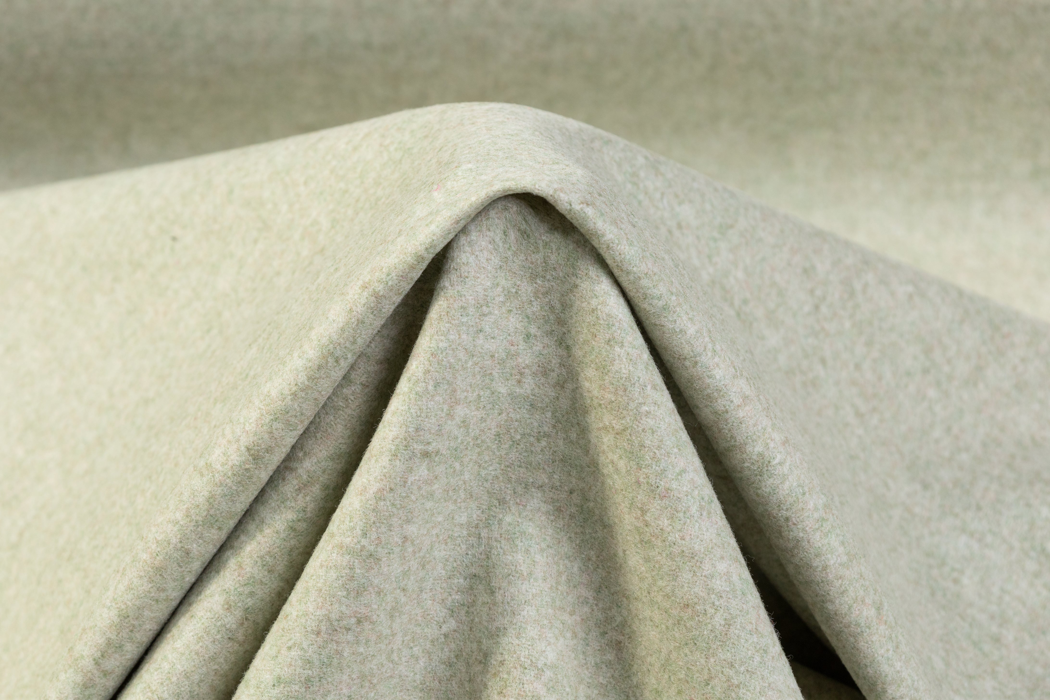 Italian Wool Coating - Sage Green