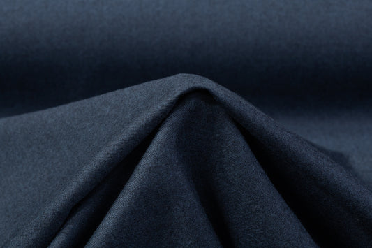 Caruso - Italian Wool Blend Flannel - Slate Blue