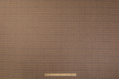 Glen Check Wool Suiting - Brown
