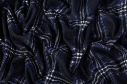 Double Faced Italian Wool Blend Coating - Navy Blue