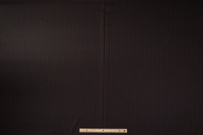 Striped Superfine Worsted Wool - Brown