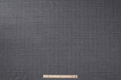 Reda - Checked Italian Cotton Wool Suiting - Gray / Blue