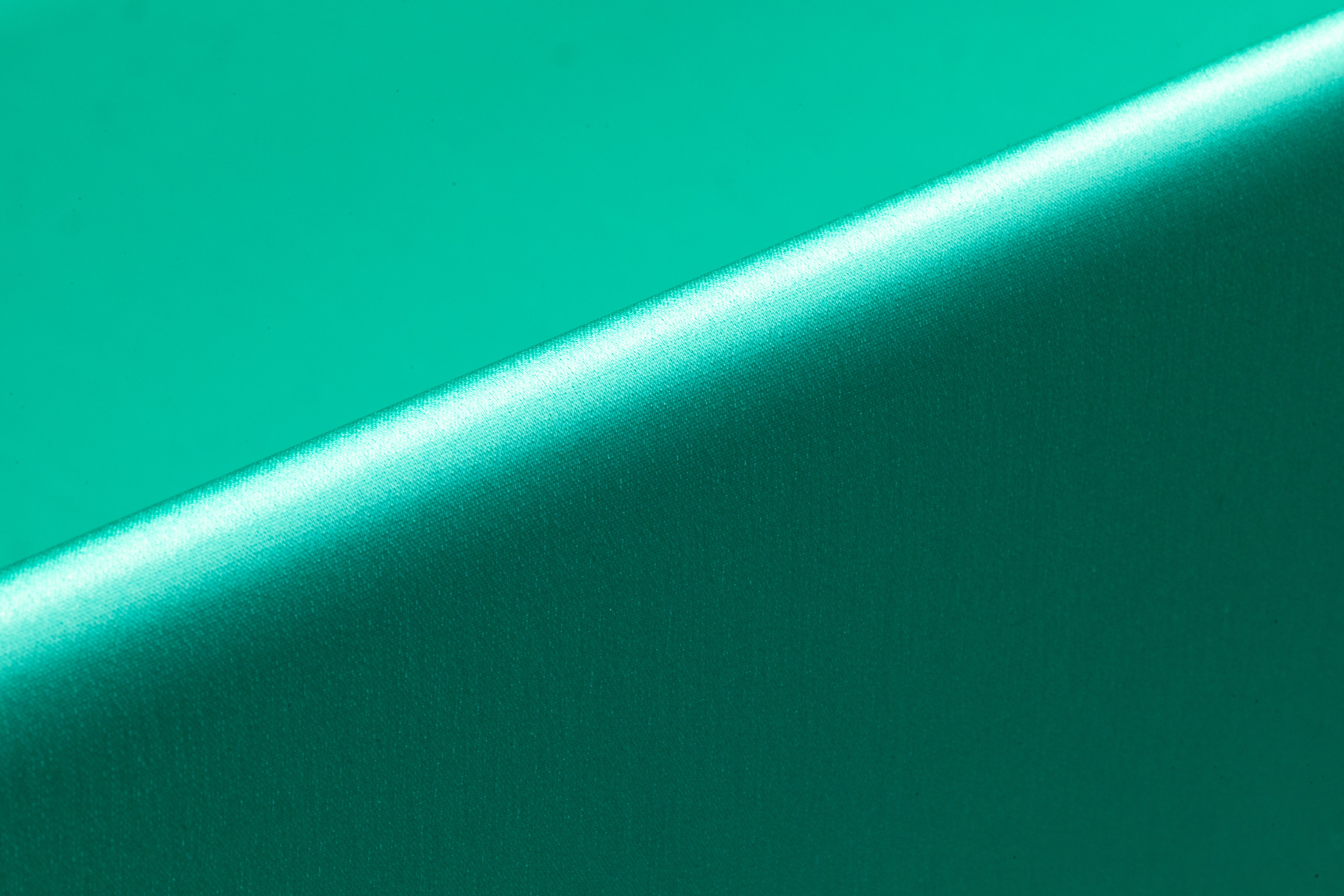 Double Satin Italian Silk Charmeuse - Aqua Green