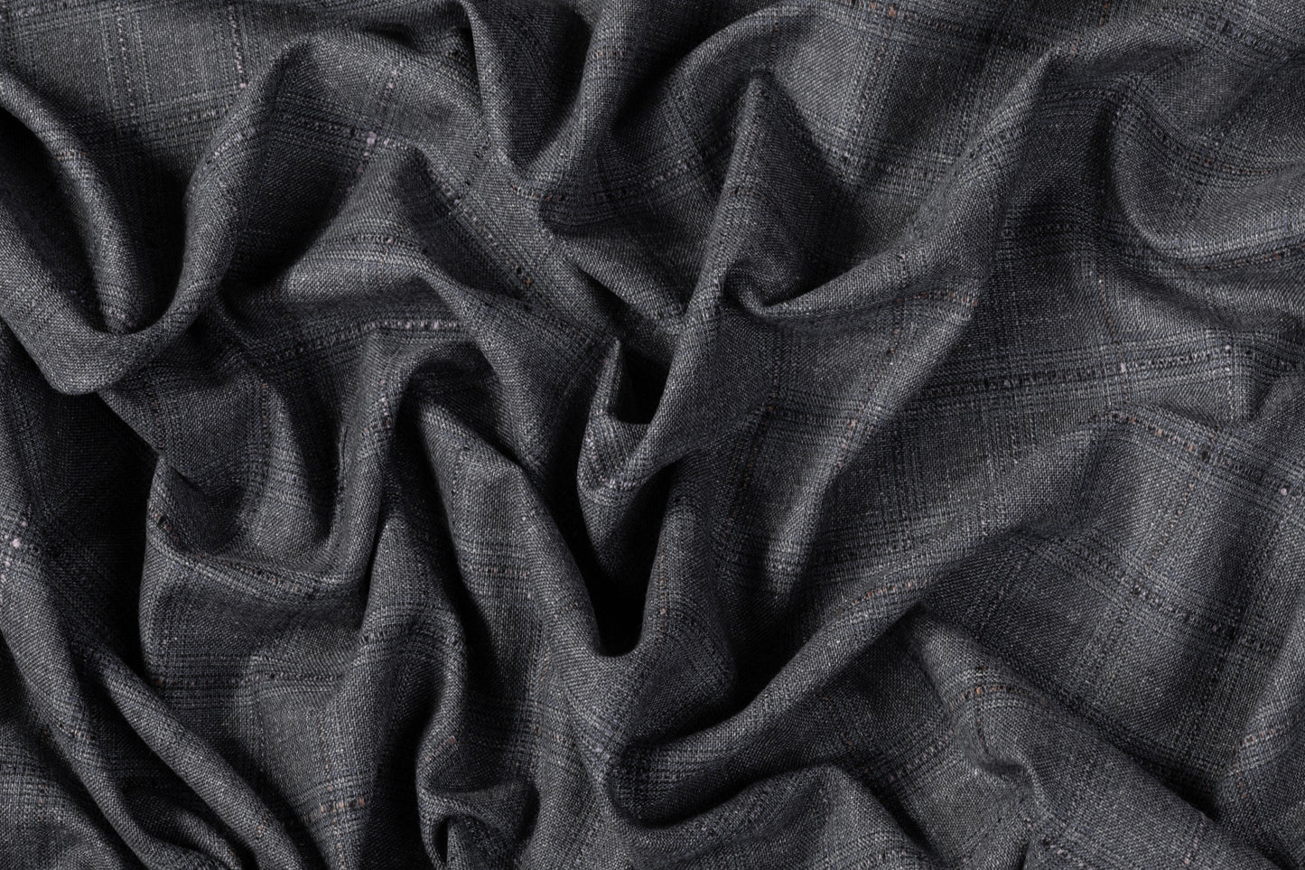 Reda - Checked Italian Cotton Wool Suiting - Gray / Blue